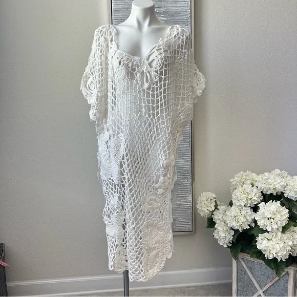 Free People Crochet Away Kaftan Size XS/S - Picture 2 of 16